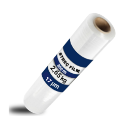 Şeffaf El Tipi Streç Film 17 Mikron 300 Metre 