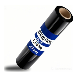 Siyah El Tipi Streç Film 23 Mikron 150 Metre 